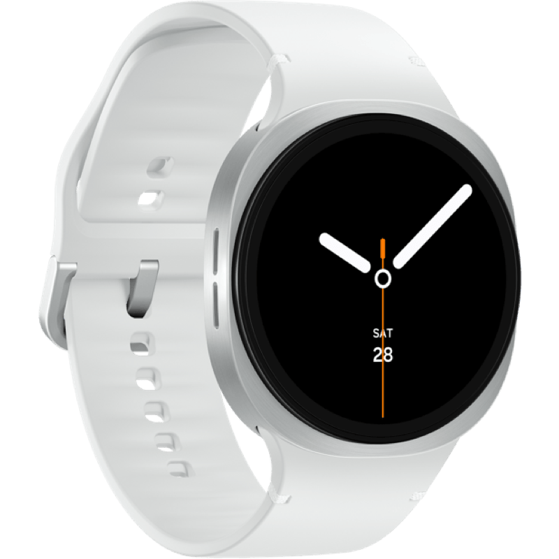 Samsung Galaxy Watch8 40mm/44mm eSIM srebrny front prawy obrót