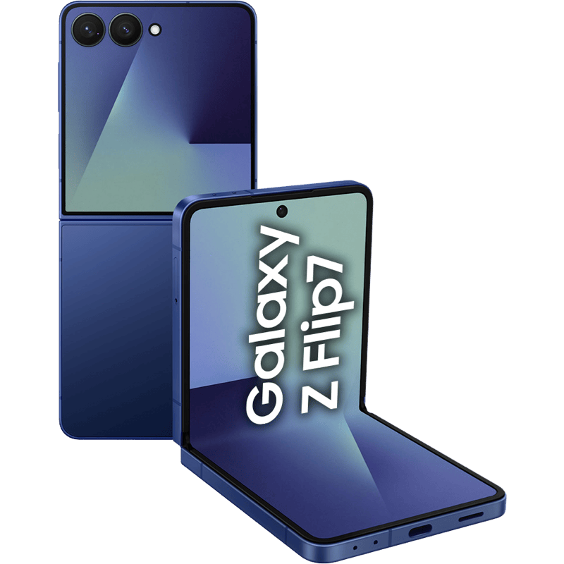 Samsung Galaxy Z FLIP7 granatowy front i tył